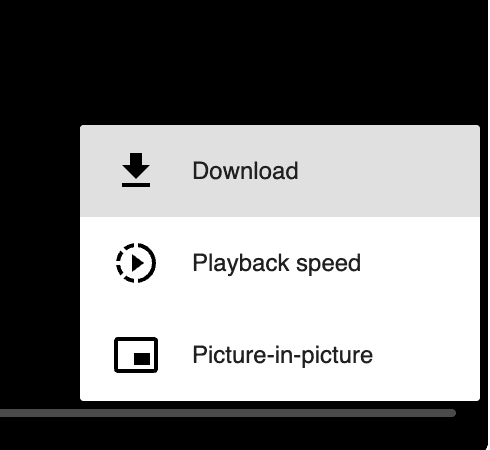 Facebook download options with Download highlighted