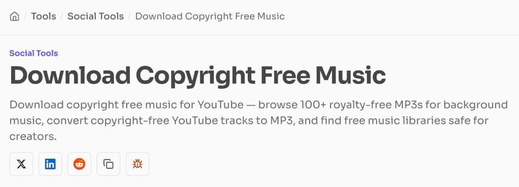 How to Download Copyright Free Music (MP3 Audio) — Step 1: Open the tool How to Download Copyright Free Music (MP3 Audio) — Open the copyright free music downloader on FrontendGeek