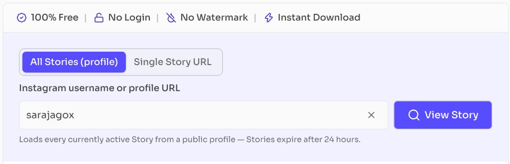 Anonymous Instagram Story Viewer — choose All Stories, enter a username, and click View Story Anonymous Instagram Story Viewer — choose All Stories, enter a username, and click View Story