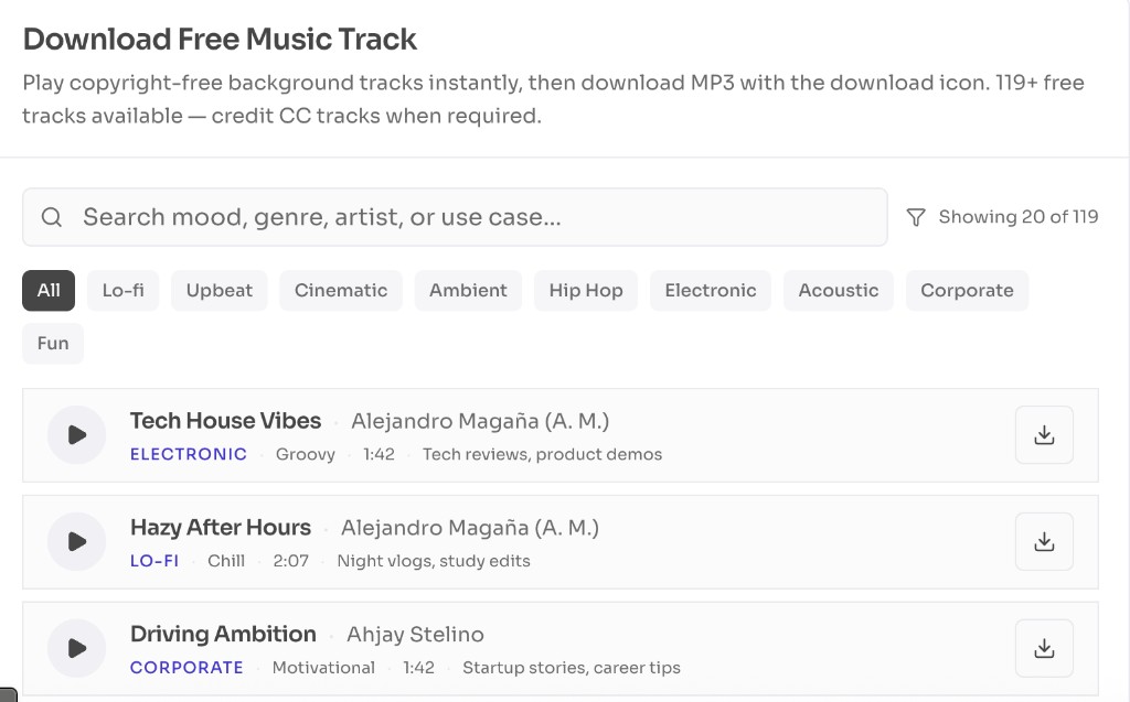Download Copyright Free Music — Download the MP3 — Play and download free copyright free music tracks as MP3 Download Copyright Free Music — Download the MP3 — Play and download free copyright free music tracks as MP3