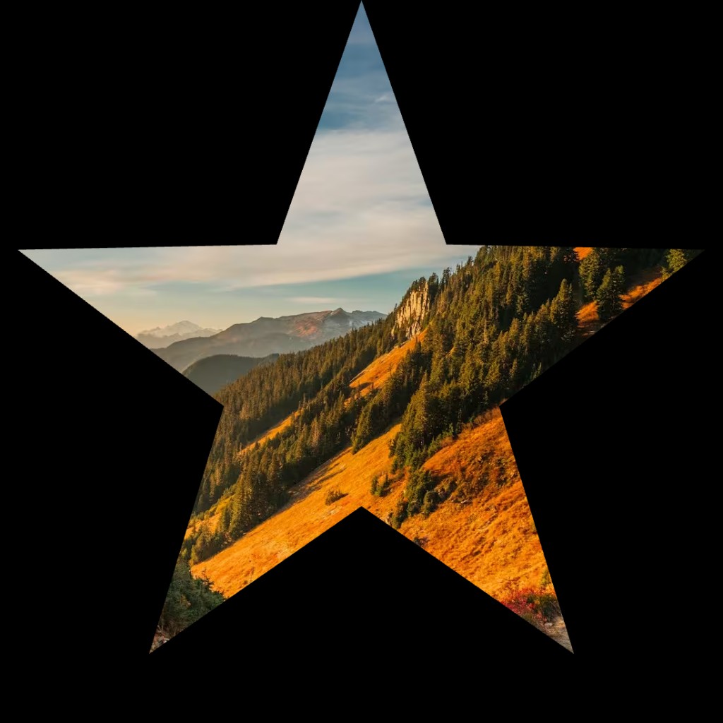 Free Image Cropper Online — Star crop of a mountain landscape Free Image Cropper Online — Star crop of a mountain landscape