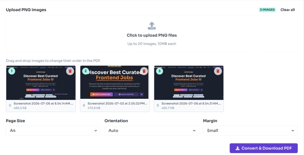 PNG to PDF Converter Online Free - upload PNG images and preview selected thumbnails PNG to PDF Converter Online Free - upload PNG images and preview selected thumbnails