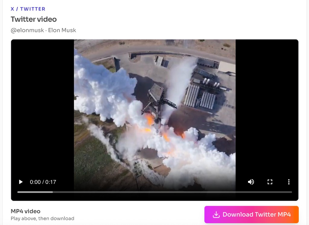Free Twitter to MP4 Converter — preview the video and click Download Twitter MP4 Free Twitter to MP4 Converter — preview the video and click Download Twitter MP4